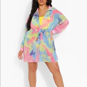 Tie Dye Beach Coverup